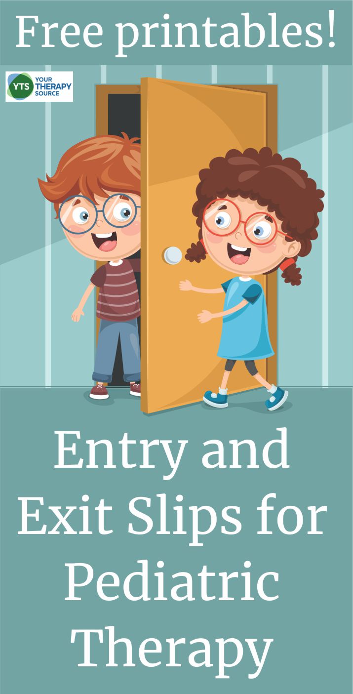 These entry and exit slips for pediatric therapy are FREE for OT, PT, Speech, and Counseling. It doesn't get any easier than this to review and reinforce what your students are learning.