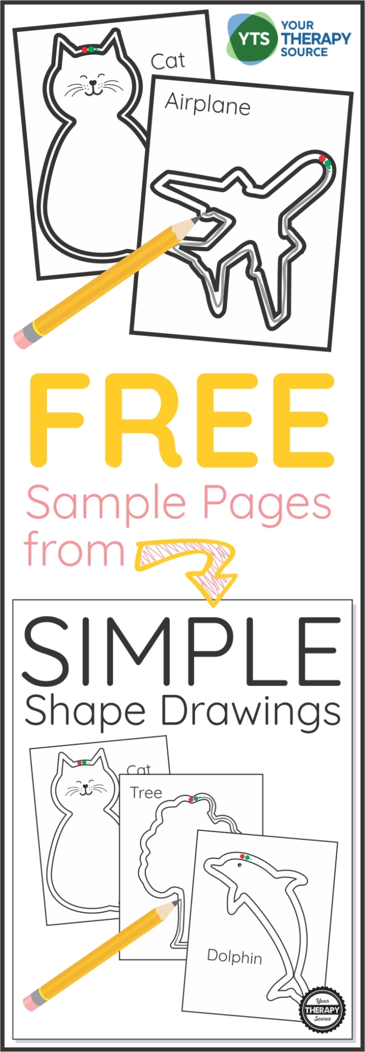 Are you looking for something a little different for students to practice simple visual motor skills? These two free sample pages from Simple Shape Drawings might be just the activity you are looking for.