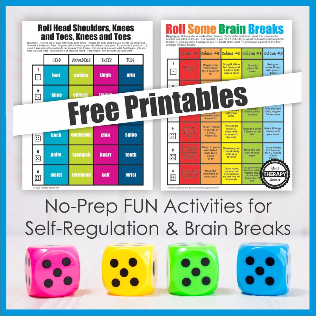 Do you need quick and easy brain breaks for the classroom? You can download two FREE printables that are perfect for the classroom.