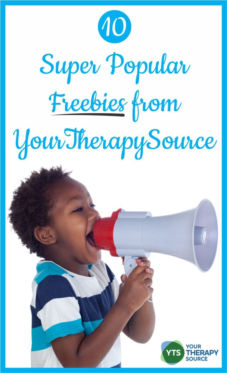 Here are 10 super popular freebies from Your Therapy Source. Gross motor, fine motor and visual perceptual freebies! Don't miss out.