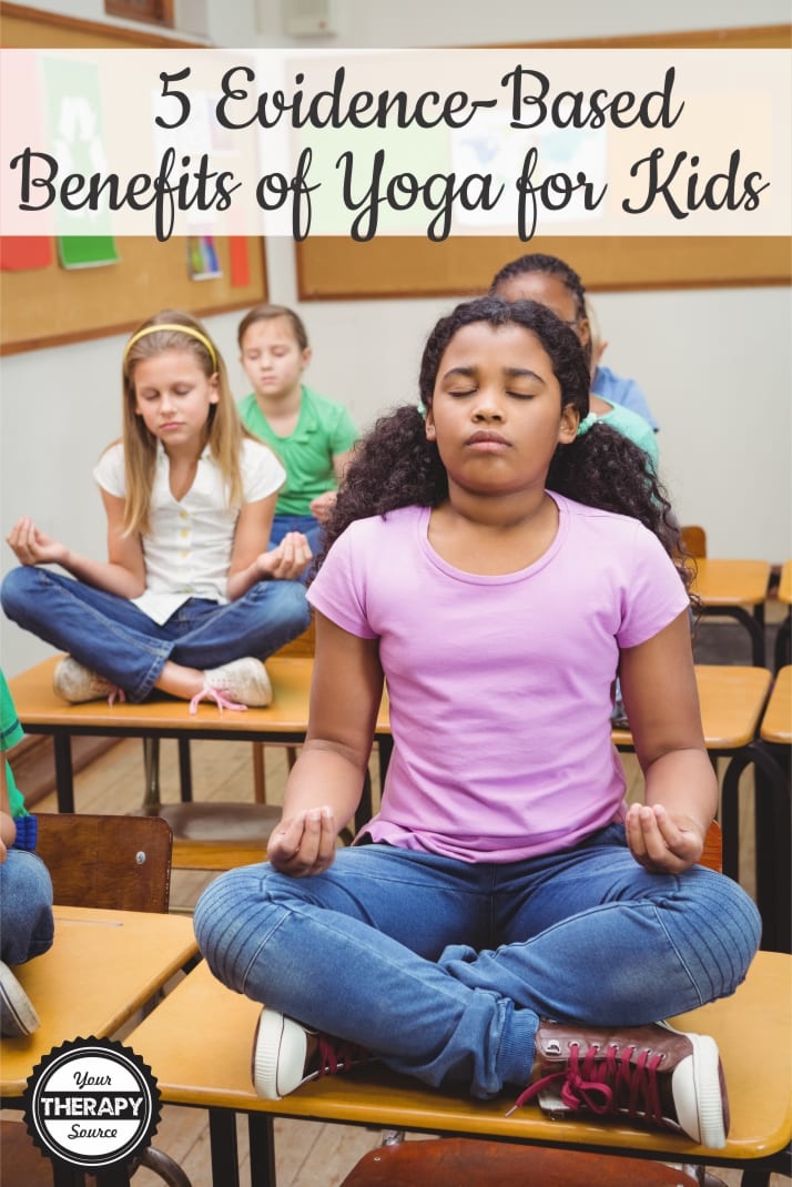 Many of us know that there are plenty of benefits of yoga for kids. But... what does the research say? Inquiring minds want to know! Here are 5 evidence-based benefits of yoga for kids.