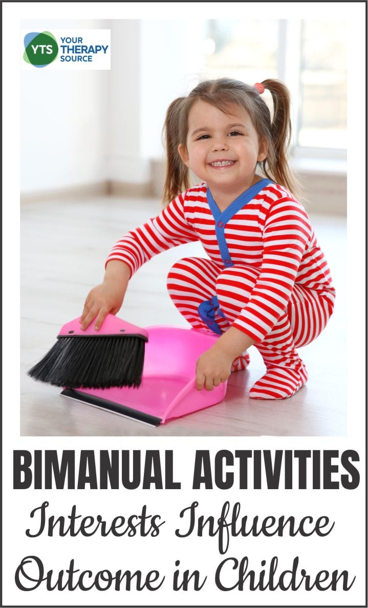 Children with unilateral cerebral palsy spend hours practicing bimanual daily activities to work on using both hands together. Recent research indicates that the child's interests influence the success of bimanual daily activities.