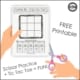 Are you in search of a twist on tic tac toe? Trust me, Tic Tac Toe is a great game when you need to practice turn taking, handwriting skills, visual spatial skills, and logic. But after awhile it can get repetitive. This free printable is a twist on tic tac toe that includes coloring and scissor skills practice!