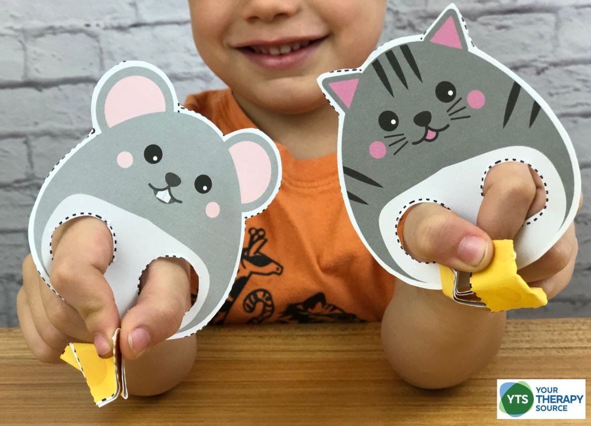This fine motor skills game, Eat the Cheese, is super adorable and fun to get little fingers ready to pick up small objects. You can download it for free at the end of this post!