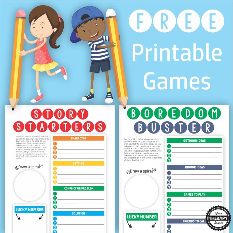 Handwriting is a difficult task to practice over and over again.  Why not add in some fun handwriting games from Your Therapy Source?