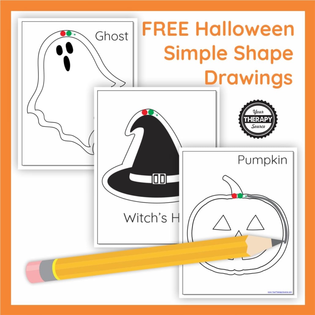 Pre-writing skills can get boring and this free Halloween Shape Drawings 3 page PDF printable can jazz up everyday pre-writing practice during the month of October.