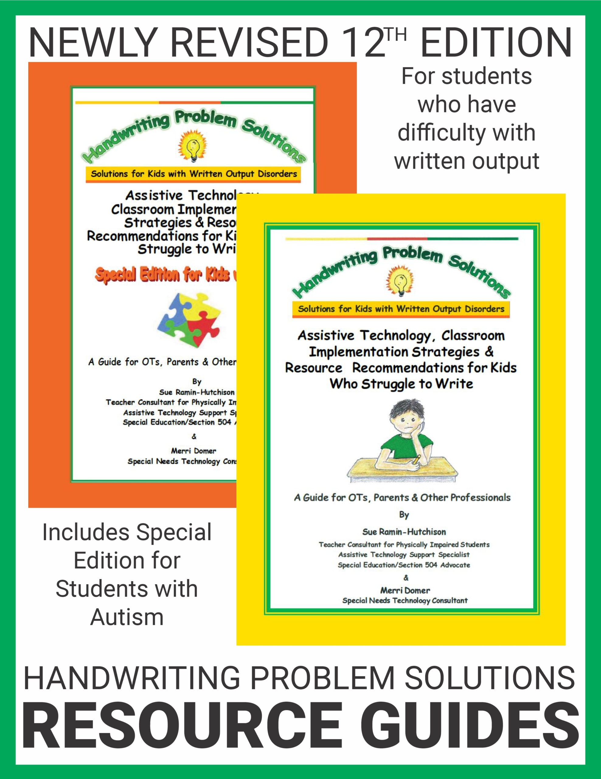 Handwriting Problem Solutions Resource Guides BUNDLE