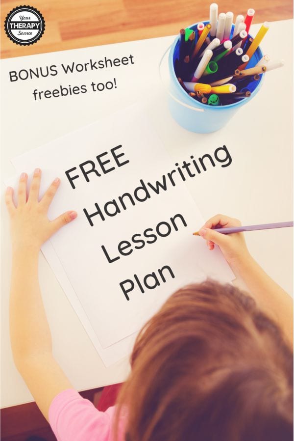 Here is a fun, multi-sensory FREE handwriting lesson plan and some worksheet sample pages that you can download from the My Mighty Hands.