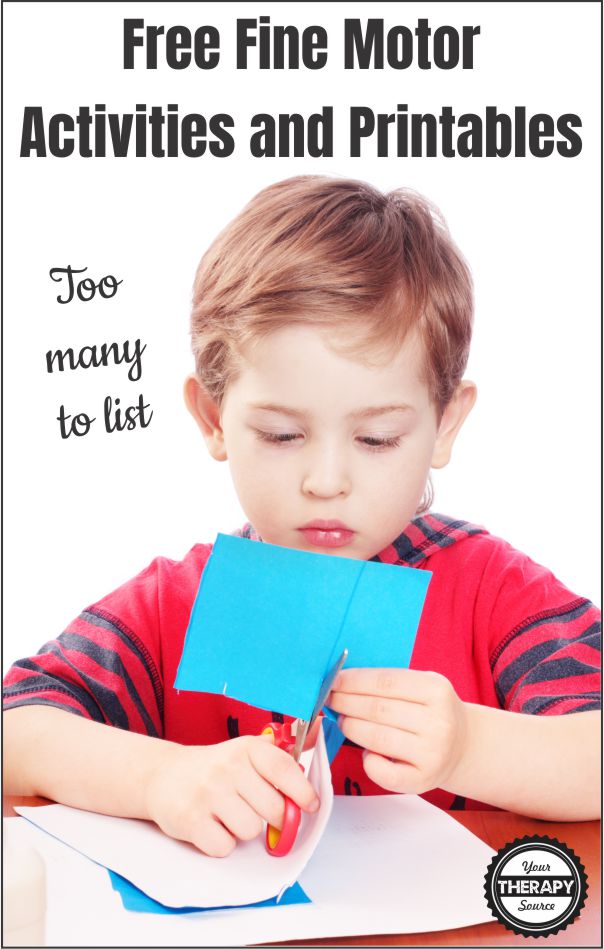Enjoy looking over all of our free fine motor activities.  This collection of fine motor skills worksheets provide a huge assortment of creative, fun activities for children.