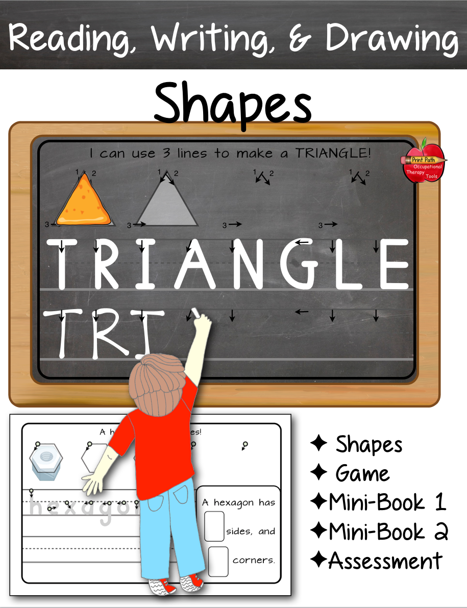 This SHAPES: Read Write Draw and Analyze digital document includes fun methods for supporting early geometry standards while boosting your student’s confidence and joy of drawing and writing.
