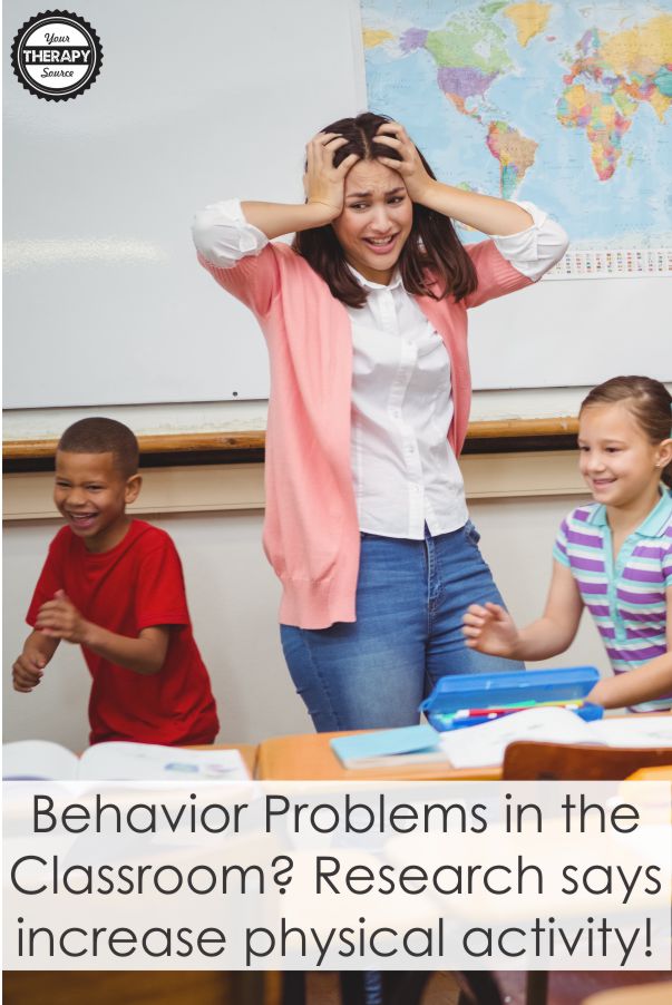 Do you have behavior problems in the classroom? Recent research indicates that increasing physical activity may help.