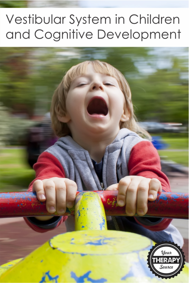 Have you ever observed associations between the vestibular system in children and cognitive development or behavioral outcomes?  If you are a pediatric Occupational or Physical Therapist,  you most likely have worked with children who have varying degrees of vestibular dysfunction. 