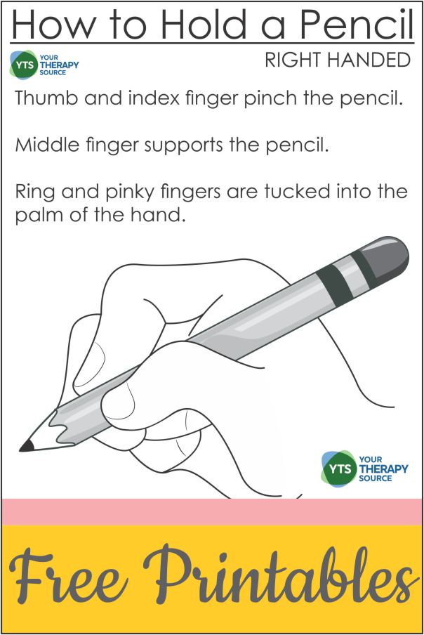 Do you work with students daily on encouraging the best, most efficient pencil grasp? This free hand out can provide a visual reminder.
