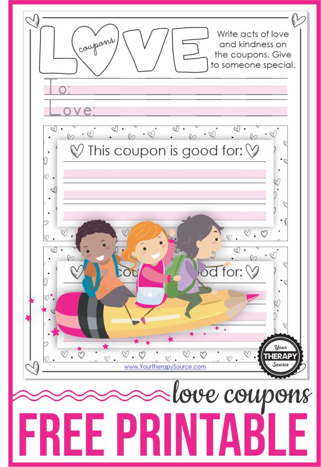 If you are looking for a way to spread love and kindness, check out these free printable love coupons (and sneak in handwriting practice too).
