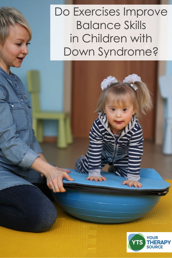 A recent study examined using exercises for Down Syndrome therapy activities to improve balance skills. Research review from Physical Therapy.