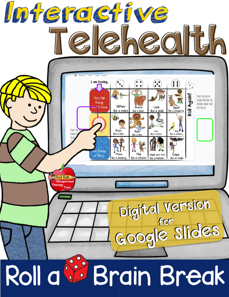 These interactive brain breaks are the Google Slides version of Print Path’s Bundled Animal Walk Brain Breaks created by school-based Occupational Therapist, Thia Triggs.