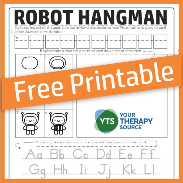 Robot Hangman Game for Kids