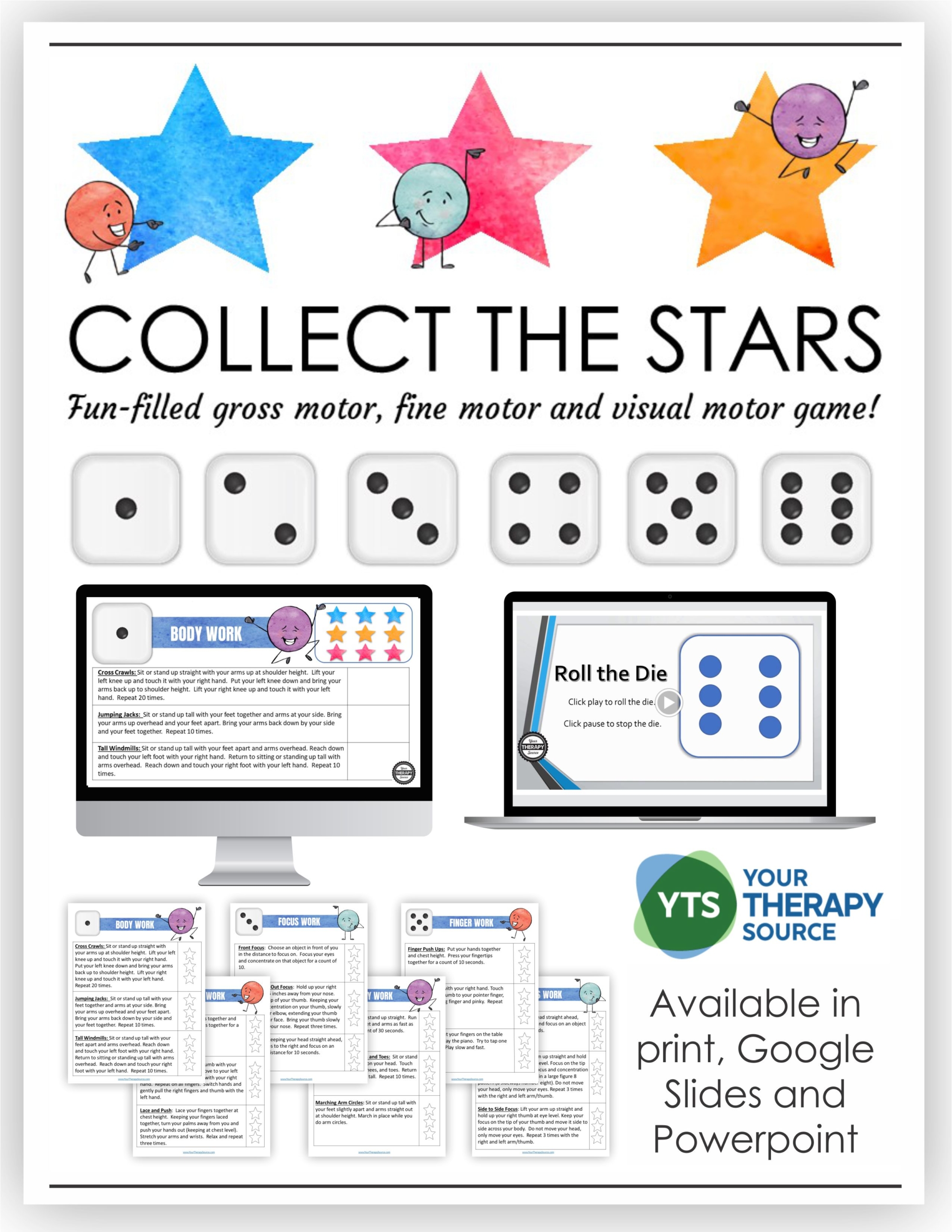 Collect the Stars Sensory Motor Game