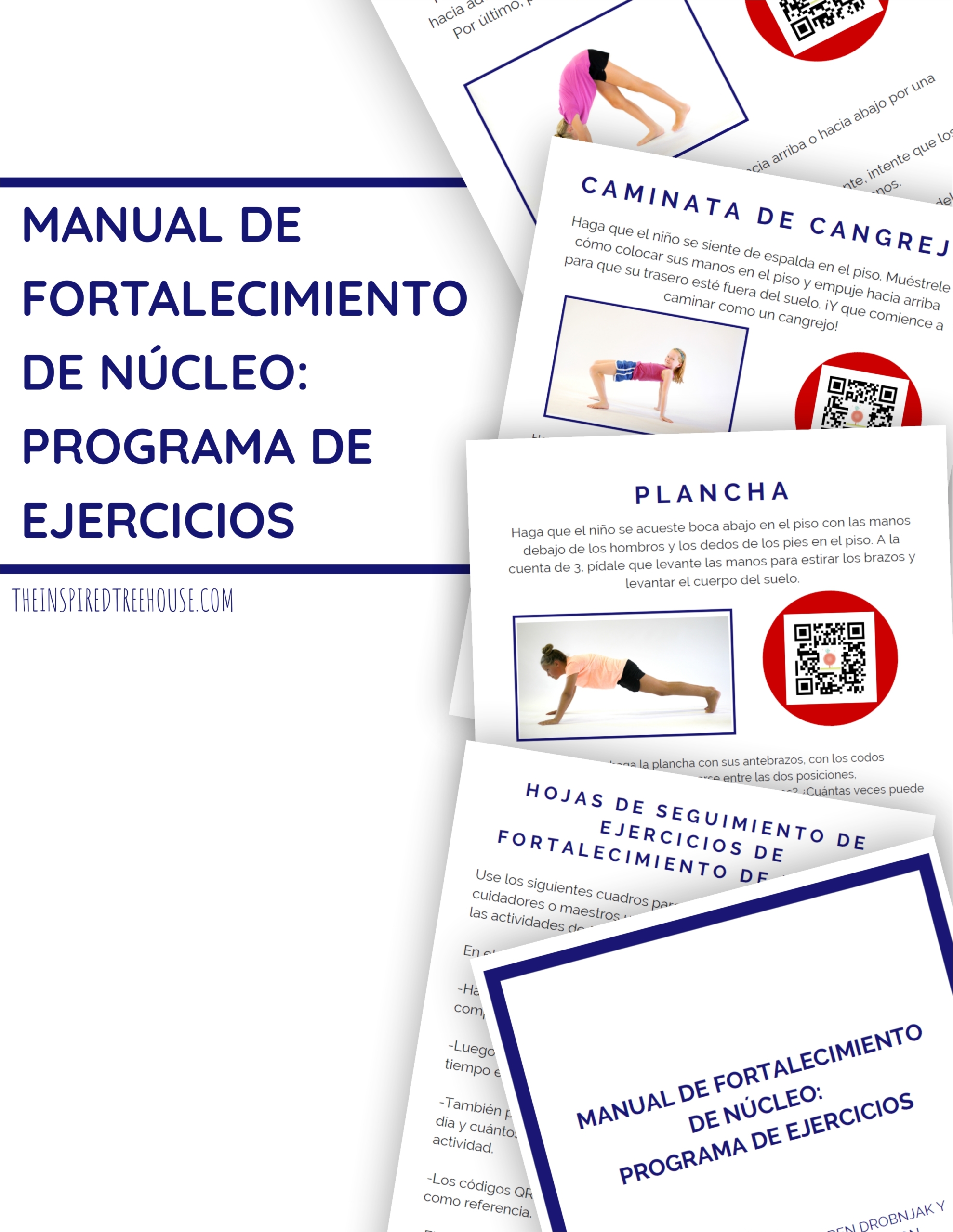 this is a Spanish Core Strengthening Exercise Program digital download that includes exercises to help make core strengthening fun and entertaining for kids while promoting carryover in the classroom and at home!