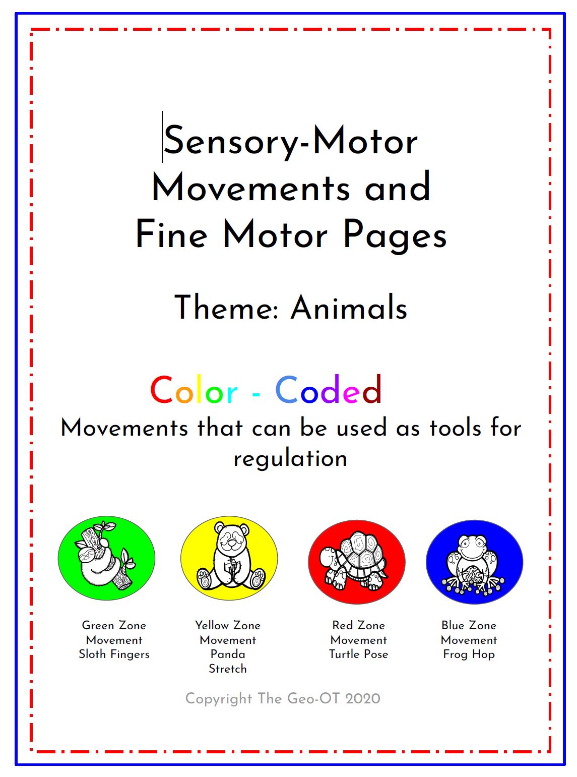 Emotional Regulation Strategies - Animal Theme