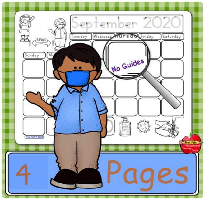 This blank and traceable calendars bundle 2020-2021, created by school-based Occupational Therapist Thia Triggs, provides differentiated instruction and practice of numeral formations through participating in functional tasks – making calendars. 