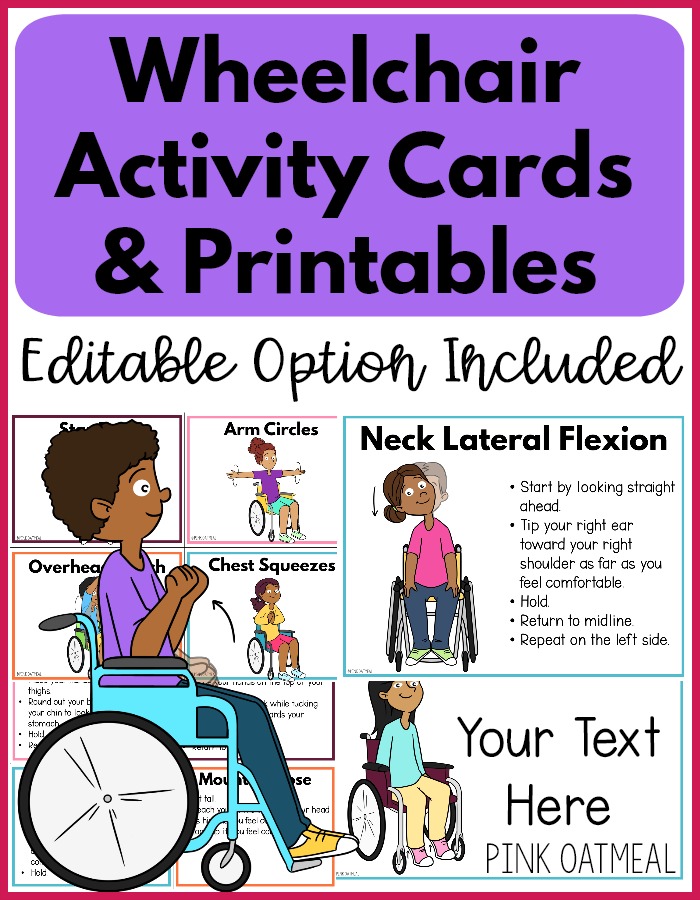 Wheelchair Activity Cards and Printables
