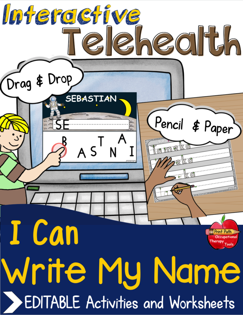 The Name Writing Activities bundle created by school based Occupational Therapist, Thia Triggs, helps students to identify and sequence letters and supports learning to write their name.