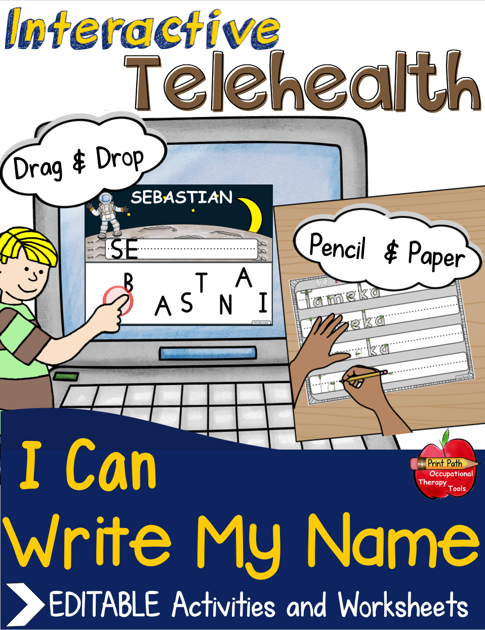 Name Writing Activities - Distance Learning