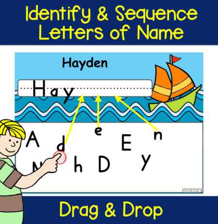 The Name Writing Activities bundle created by school based Occupational Therapist, Thia Triggs, helps students to identify and sequence letters and supports learning to write their name.