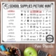 This FREE School Picture Puzzle is a twist on a word search. Instead of having to find words you have to find images in a certain pattern.