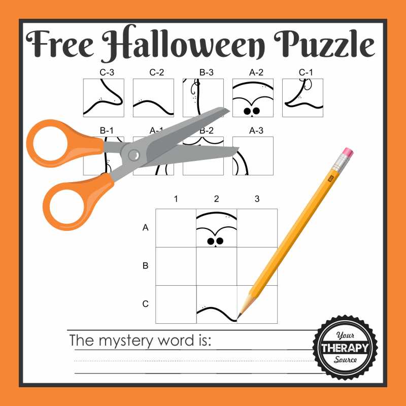 Need a quick Halloween puzzle to print to challenge your student's fine motor skills, visual perceptual skills and handwriting? This one page Halloween Mystery Puzzle will do just that!