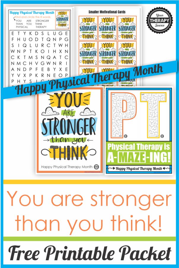 I created a quick, encouraging, freebie today to celebrate Physical Therapy Month 2020. You can download it at the bottom of the post.