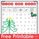 The December Find and Draw free PDF printable page challenges children's visual scanning, visual discrimination, and visual motor skills.