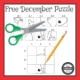 This December cut and paste FREE PDF freebie will challenge your student’s fine motor skills, visual perceptual skills and handwriting all with this one page printable.
