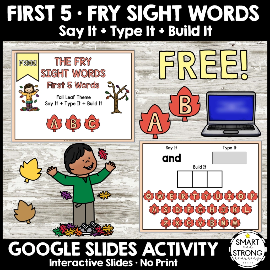 This is an awesome Say It Type It Build It Fall Freebie so you can take a closer look at the Fall Sight Words Say It Type It Build It complete download

