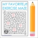 If you need a quick, NO PREP, brain break or physical activity, check out this Exercise Activity Maze from Your Therapy Source.