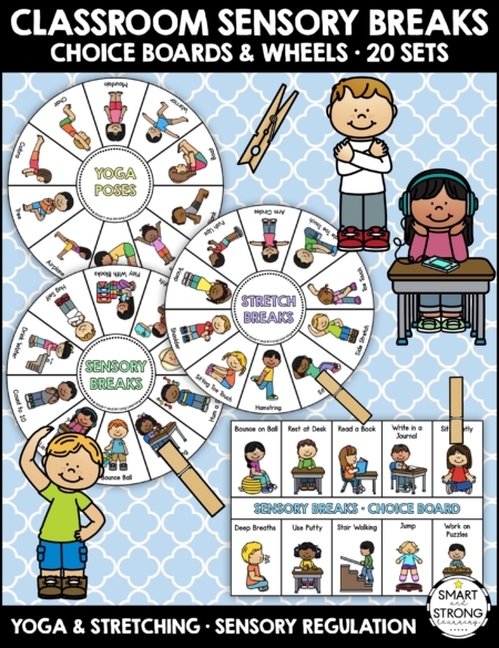 Do you need sensory choice boards for your students? Created by Christine, OTR, these choice boards are wonderful for classroom or home sensory breaks.