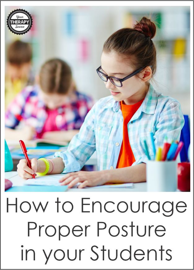 Students need to learn how to maintain proper writing posture to prevent long term bad habits. Download a free poster to get started.