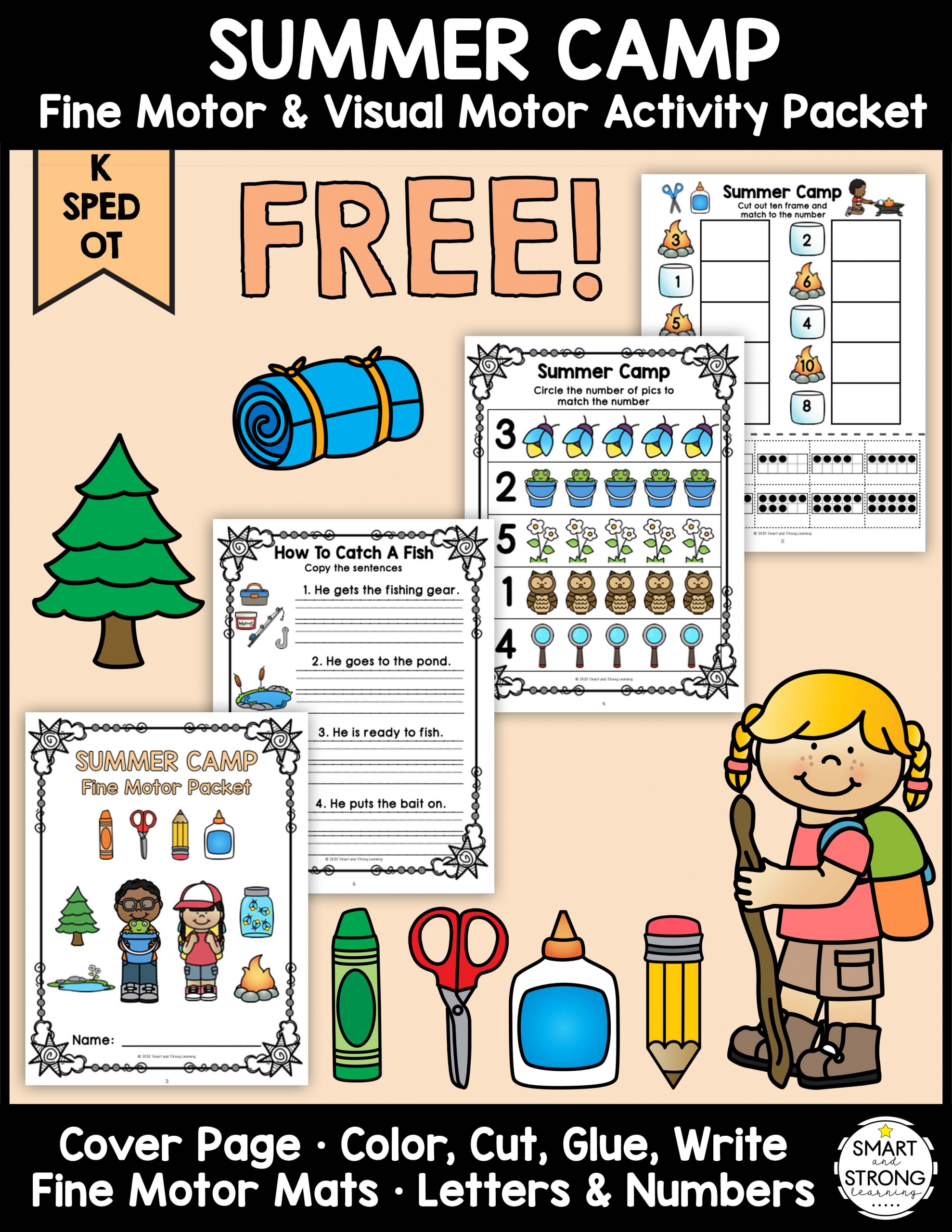 Summer Fine Motor Activities Freebie Packet