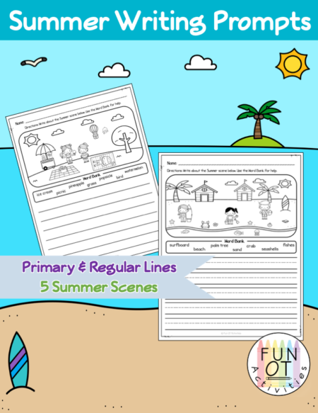 Created by Fun OT Activities, this Summer Handwriting bundle will be sure to keep your students engaged while practicing handwriting.