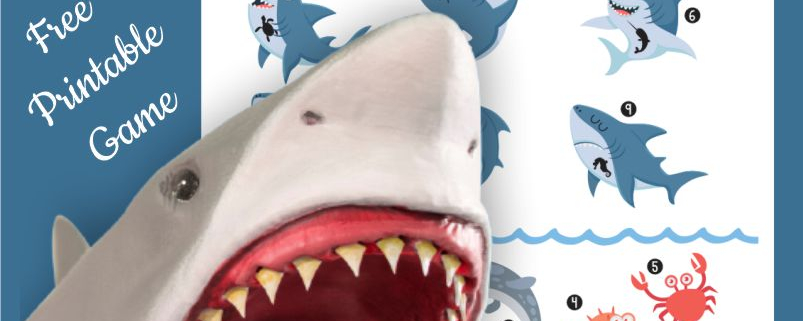 Need a fun shark game for kids to play? Add this FREE sensory motor printable to your bag of tricks. From Your Therapy Source