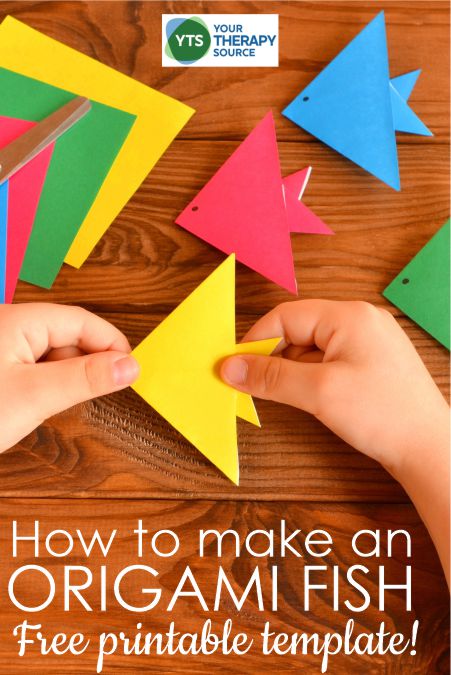 The easy origami fish for kids template is helpful to follow along. Download the step-by-step instructions on how to fold an origami fish.