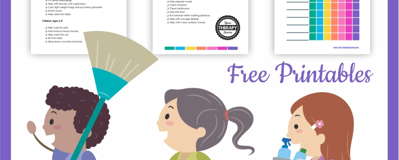 Make your life easier! You can download this FREE kids chore checklist at the bottom of the post from Your Therapy Source.