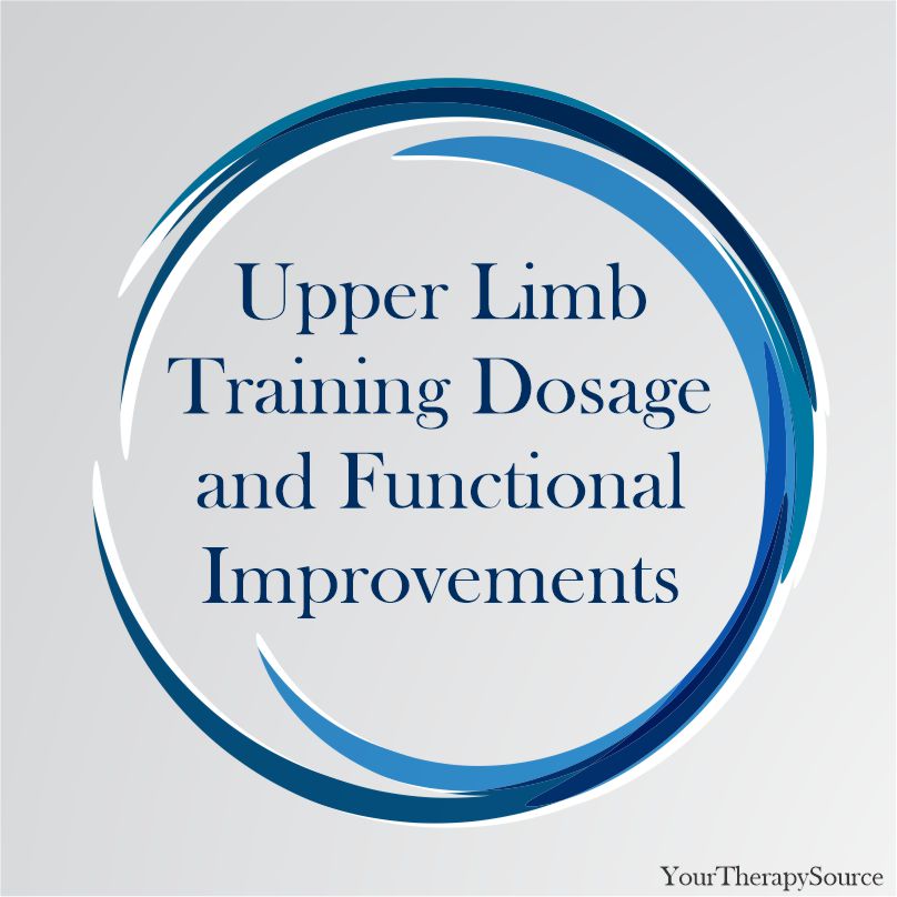 Recent research on upper limb training dosage and functional improvements was published in the Australian Occupational Therapy Journal.
