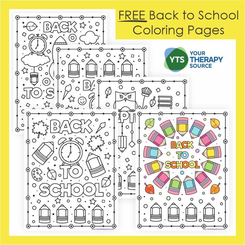 Looking for some cute and fun back to school coloring pages? You can download these back to school free printables at the bottom of the post.