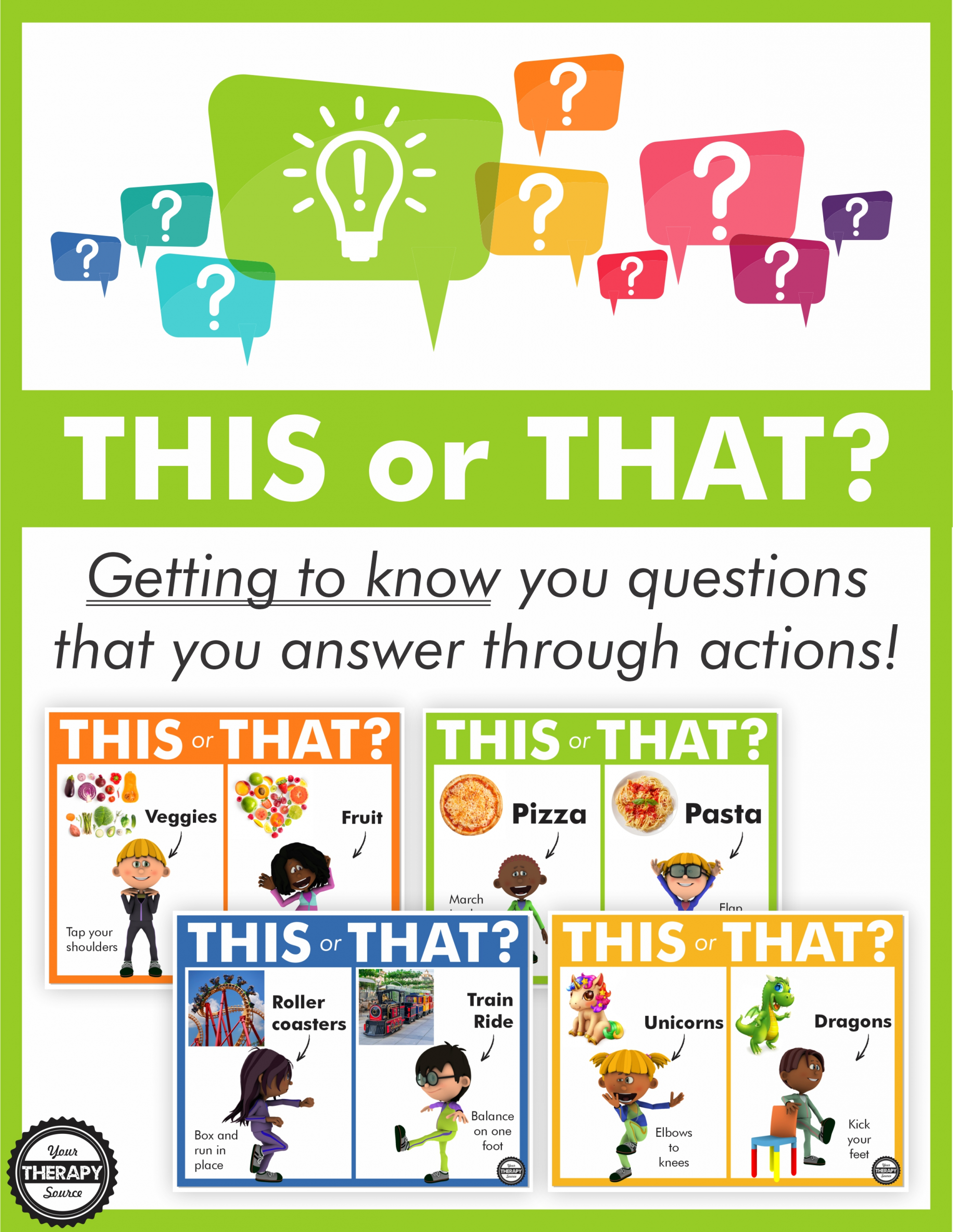 The This or That Game - Getting to Know You Edition gets their brains working while helping you learn more about each student in your class.
