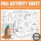 You are going to be excited about this adorable, black and white fall activity page. You can download it for free from Your Therapy Source.
