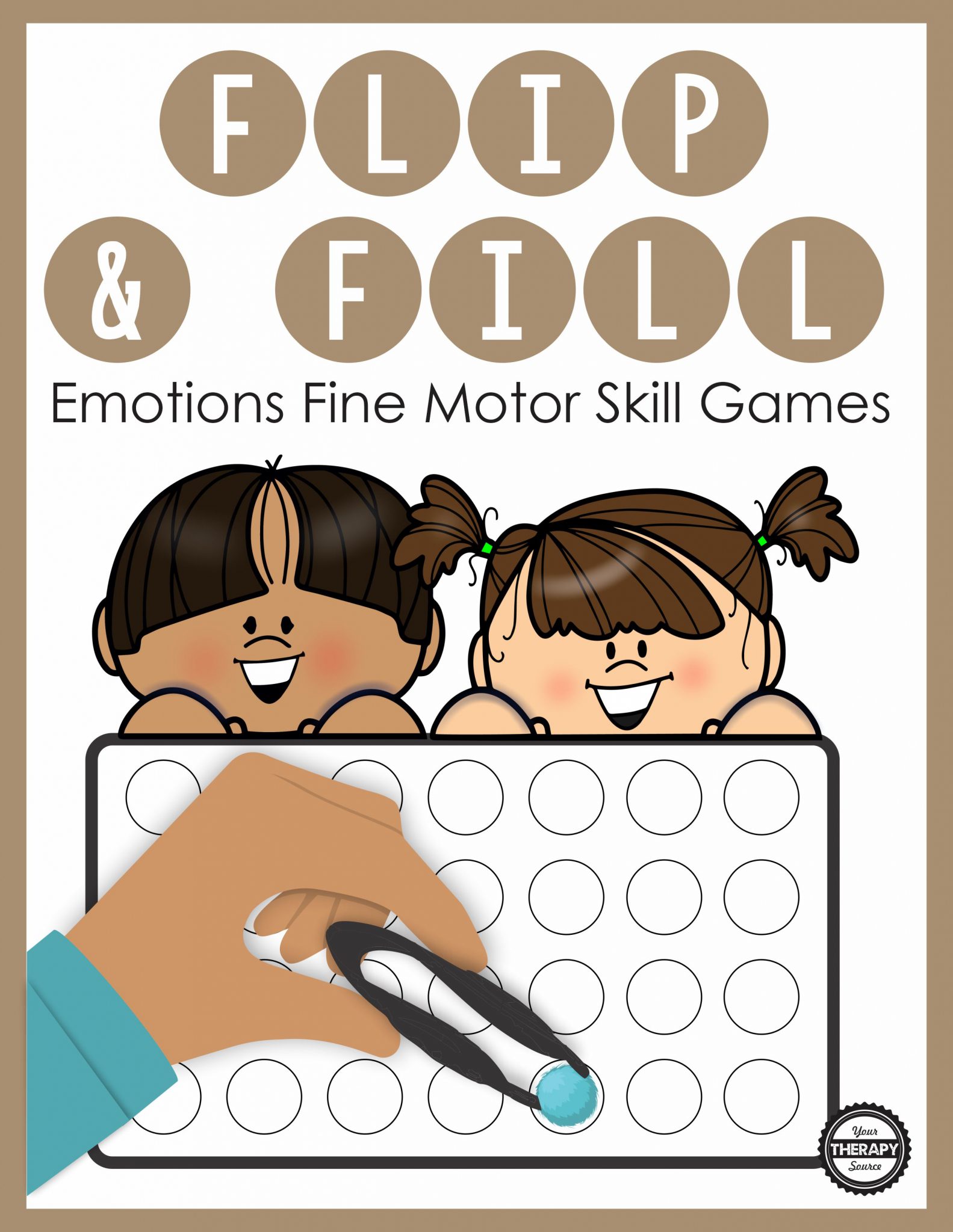 The Emotions Fine Motor Activities includes game boards to practice fine motor skills, identify emotions and encourage hand strengthening.