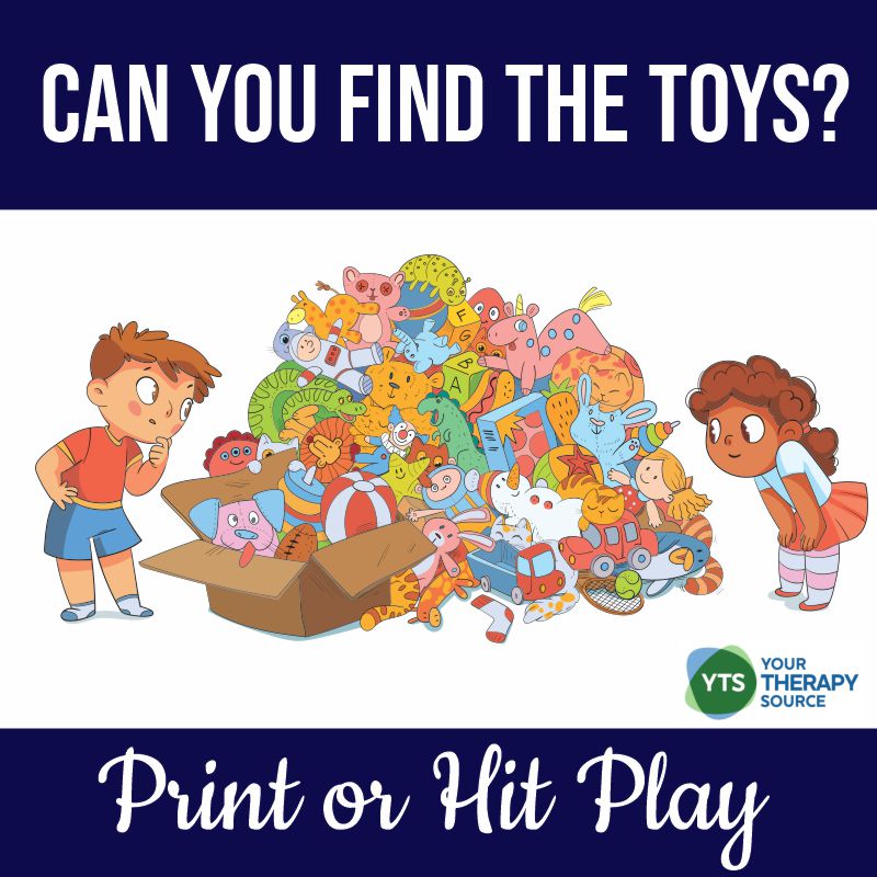 This I Spy Toys download is a fun challenge to work on visual perceptual kids. You can download it for FREE at the bottom of the post.