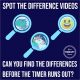 These spot the difference video challenges are all set to go! Just hit play. Perfect for classroom activities to entertain the kids!